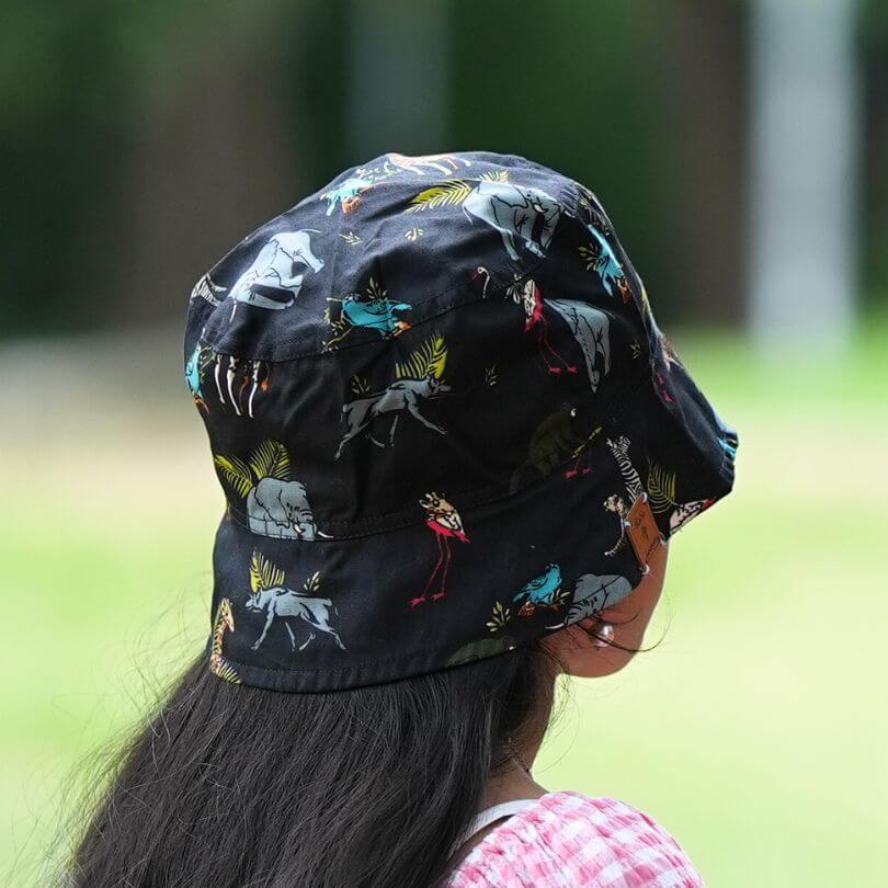 Bucket Hat – Kids Black Safari Bucket Hat