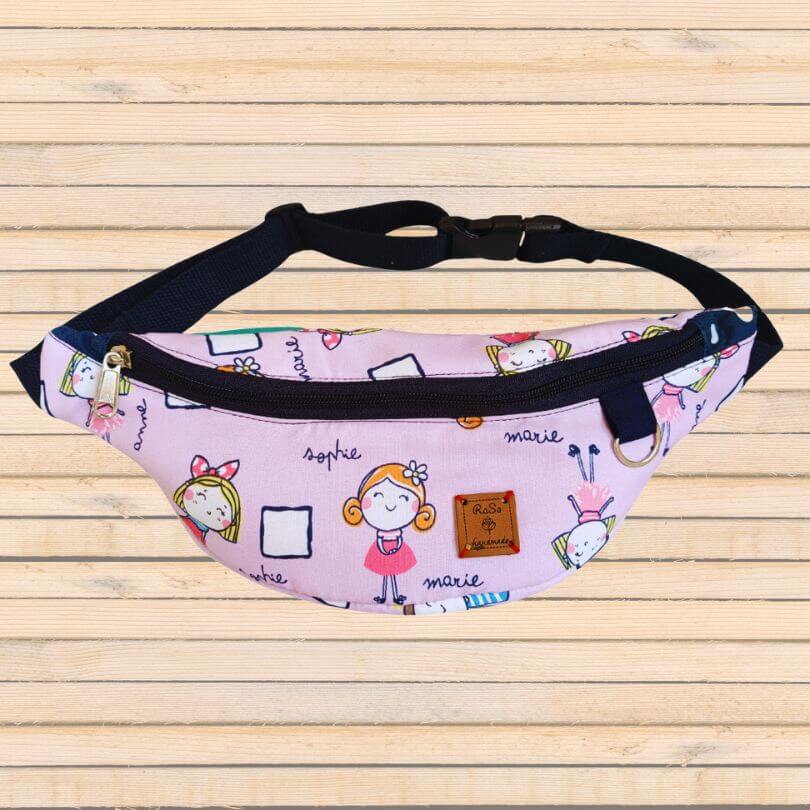 Fanny Bag – Kids Fanny Bag In Pink Doll Print