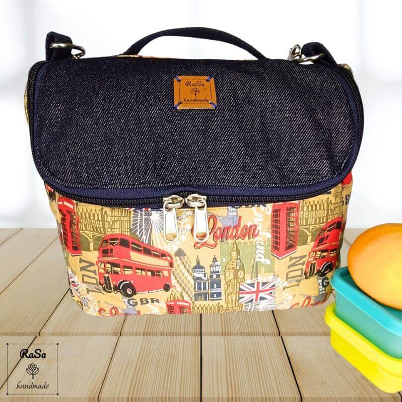 Lunch Bag For Kids And Adults In London Print