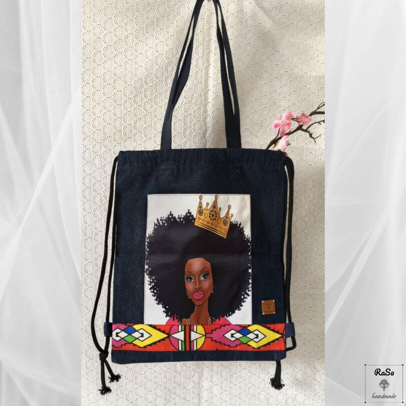 Tote Bag-Sawubona Rucksack /African Tote Bag