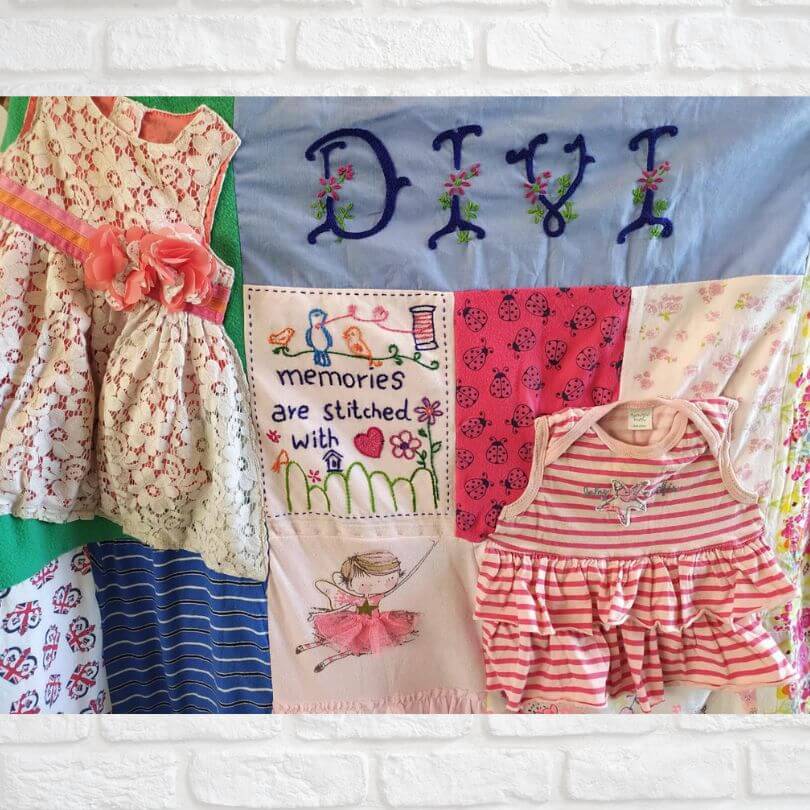 Memory Blanket -Customized  With Your Baby’s Clothes