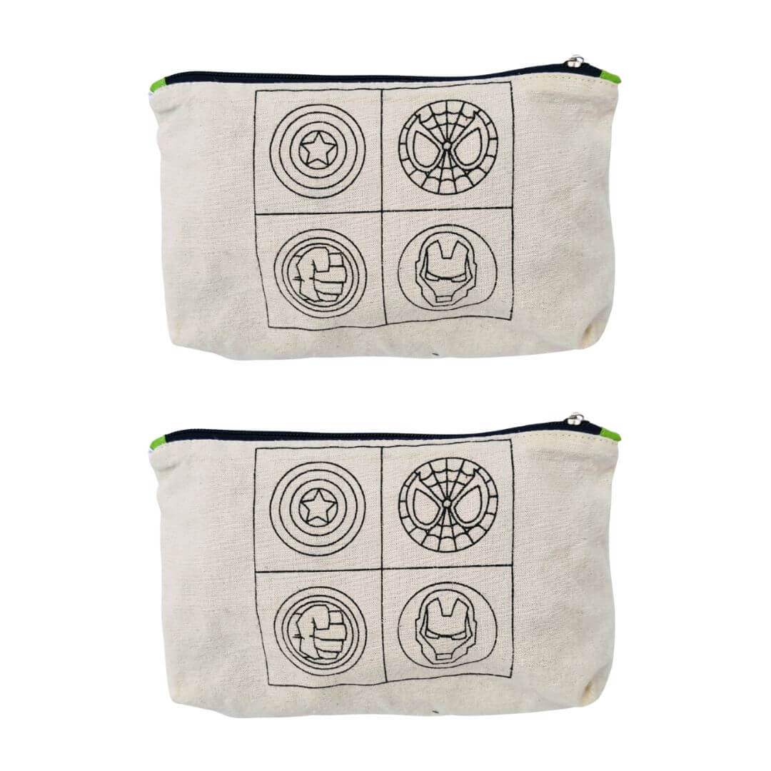 Pencil Case – DIY/PYO Paint Your Own Pencil Case PACK OF 2 AVENGERS