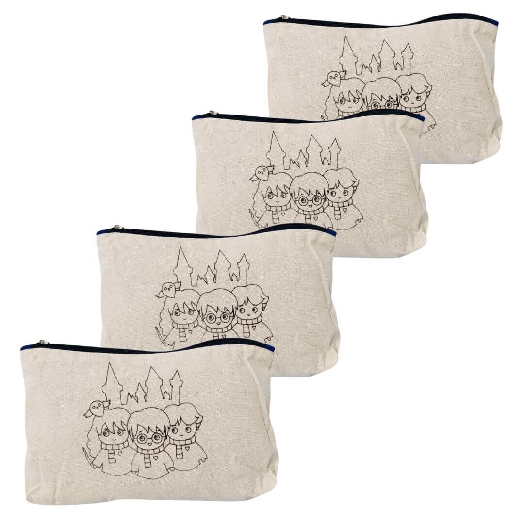 Pencil Case – DIY/PYO Paint Your Own Pencil Case PACK OF 4 HARRY P